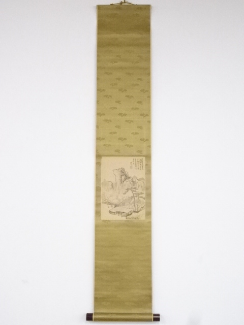 JAPANESE HANGING SCROLL / HAND PAINTED / SCENERY / BY SUOU NUKINA